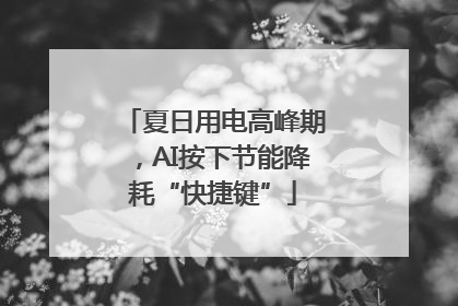 夏日用电高峰期，AI按下节能降耗“快捷键”