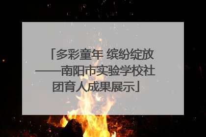 多彩童年 缤纷绽放——南阳市实验学校社团育人成果展示