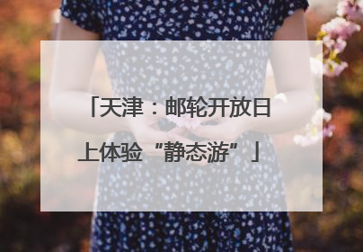 天津：邮轮开放日上体验“静态游”