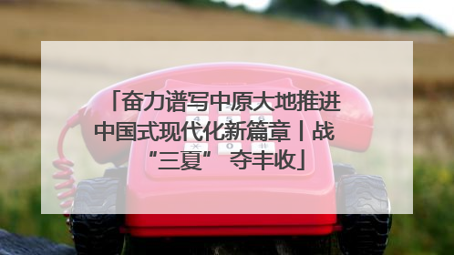 奋力谱写中原大地推进中国式现代化新篇章丨战“三夏” 夺丰收