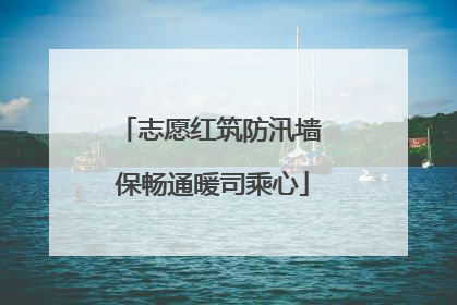 志愿红筑防汛墙 保畅通暖司乘心