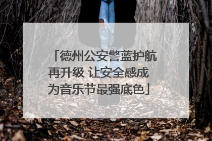 德州公安警蓝护航再升级 让安全感成为音乐节最强底色
