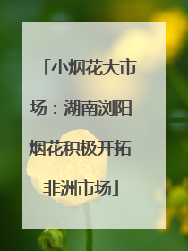 小烟花大市场：湖南浏阳烟花积极开拓非洲市场