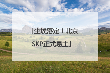 尘埃落定！北京SKP正式易主