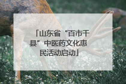 山东省“百市千县”中医药文化惠民活动启动