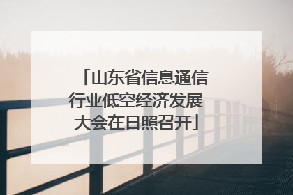 山东省信息通信行业低空经济发展大会在日照召开