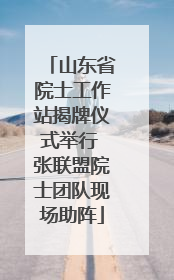山东省院士工作站揭牌仪式举行 张联盟院士团队现场助阵