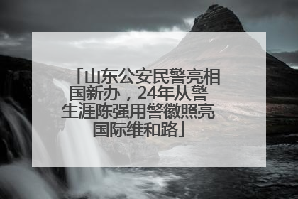 山东公安民警亮相国新办，24年从警生涯陈强用警徽照亮国际维和路