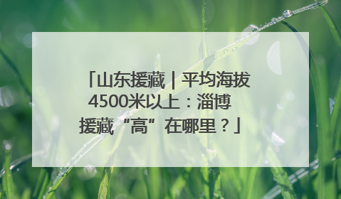 山东援藏｜平均海拔4500米以上：淄博援藏“高”在哪里？