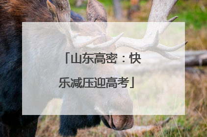 山东高密：快乐减压迎高考
