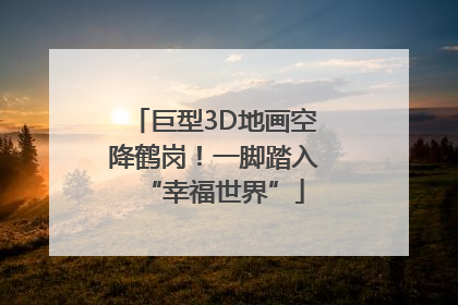 巨型3D地画空降鹤岗！一脚踏入“幸福世界”