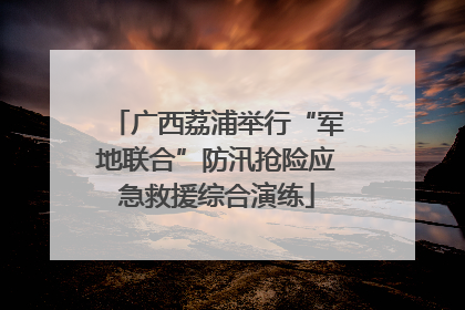 广西荔浦举行“军地联合”防汛抢险应急救援综合演练