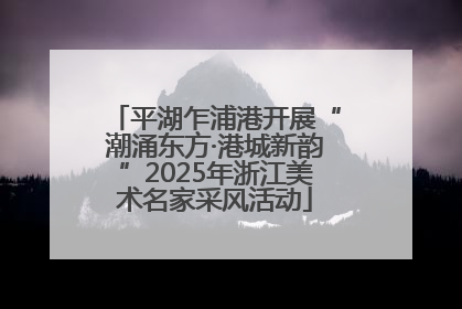 平湖乍浦港开展“潮涌东方·港城新韵”2025年浙江美术名家采风活动