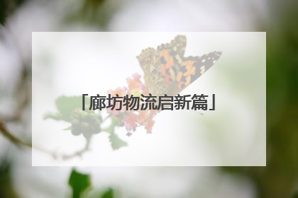 廊坊物流启新篇