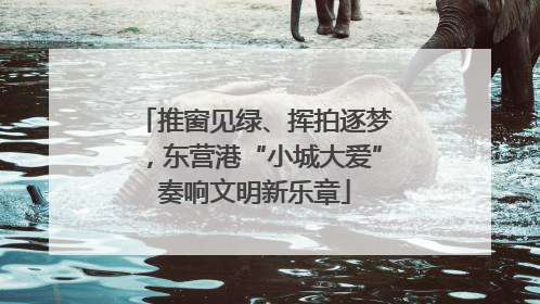 推窗见绿、挥拍逐梦，东营港“小城大爱”奏响文明新乐章