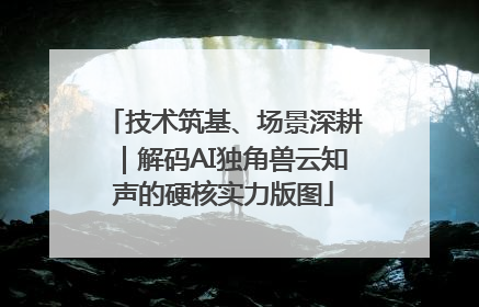 技术筑基、场景深耕｜解码AI独角兽云知声的硬核实力版图