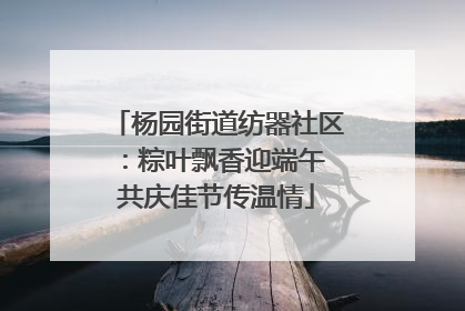 杨园街道纺器社区：粽叶飘香迎端午 共庆佳节传温情
