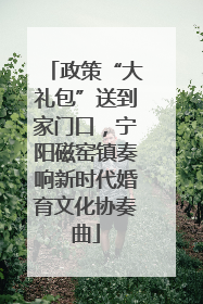 政策“大礼包”送到家门口，宁阳磁窑镇奏响新时代婚育文化协奏曲