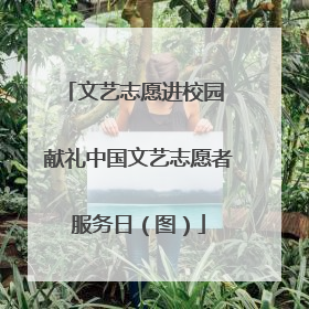 文艺志愿进校园 献礼中国文艺志愿者服务日（图）