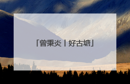曾秉炎丨好古塘