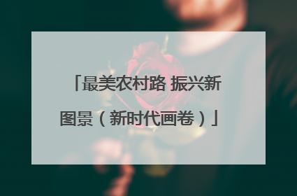 最美农村路 振兴新图景（新时代画卷）