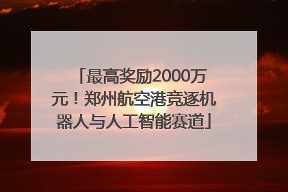 最高奖励2000万元！郑州航空港竞逐机器人与人工智能赛道