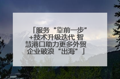 服务“靠前一步”+技术升级迭代 智慧港口助力更多外贸企业破浪“出海”