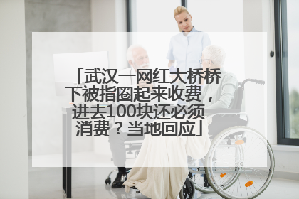 武汉一网红大桥桥下被指圈起来收费，进去100块还必须消费？当地回应