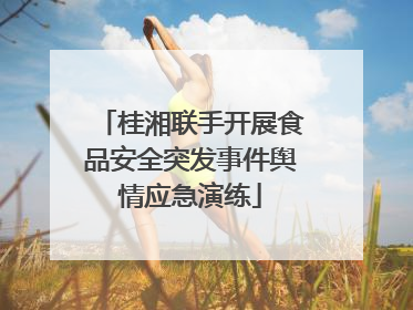 桂湘联手开展食品安全突发事件舆情应急演练