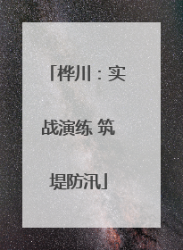 桦川：实战演练 筑堤防汛
