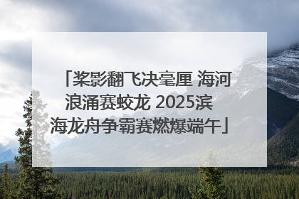 桨影翻飞决毫厘 海河浪涌赛蛟龙 2025滨海龙舟争霸赛燃爆端午