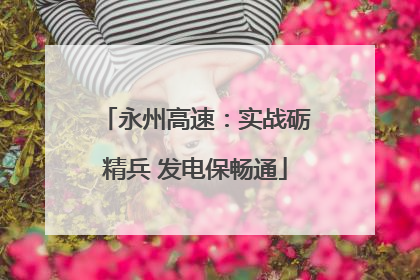 永州高速：实战砺精兵 发电保畅通