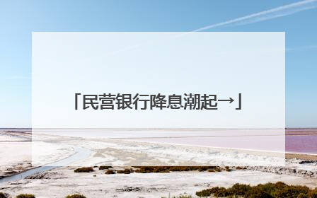 民营银行降息潮起→