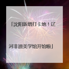 沈阳新增打卡地！辽河非遗美学馆开馆啦