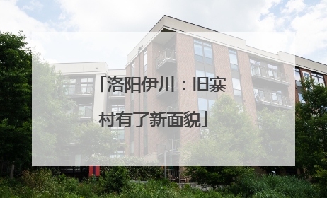 洛阳伊川：旧寨村有了新面貌