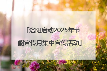 洛阳启动2025年节能宣传月集中宣传活动