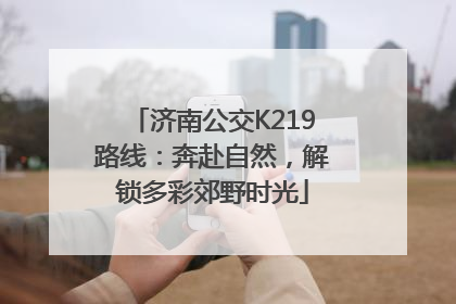 济南公交K219路线：奔赴自然，解锁多彩郊野时光