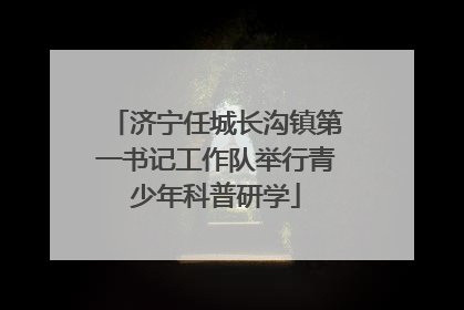 济宁任城长沟镇第一书记工作队举行青少年科普研学