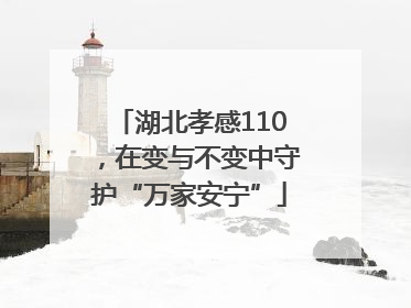 湖北孝感110，在变与不变中守护“万家安宁”