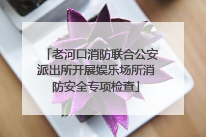 老河口消防联合公安派出所开展娱乐场所消防安全专项检查