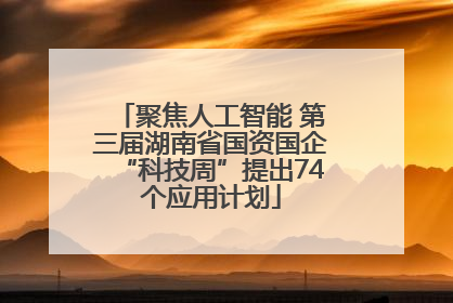 聚焦人工智能 第三届湖南省国资国企“科技周”提出74个应用计划