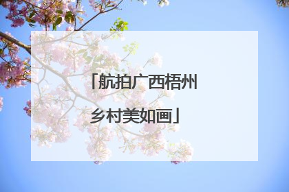 航拍广西梧州乡村美如画