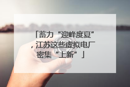 蓄力“迎峰度夏”，江苏这些虚拟电厂密集“上新”