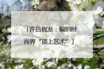 许昌假发：编织时尚界“顶上艺术”
