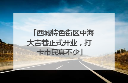 西城特色街区中海大吉巷正式开业，打卡市民真不少