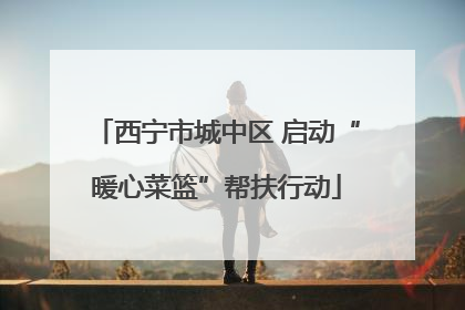 西宁市城中区 启动“暖心菜篮”帮扶行动