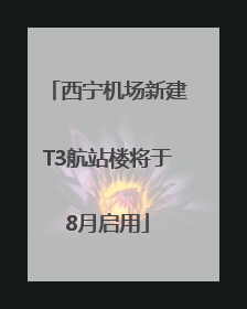 西宁机场新建T3航站楼将于8月启用