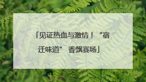 见证热血与激情！“宿迁味道” 香飘赛场