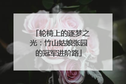 轮椅上的逐梦之光：竹山姑娘张园的冠军进阶路