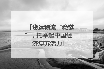 货运物流“稳链”，托举起中国经济复苏活力